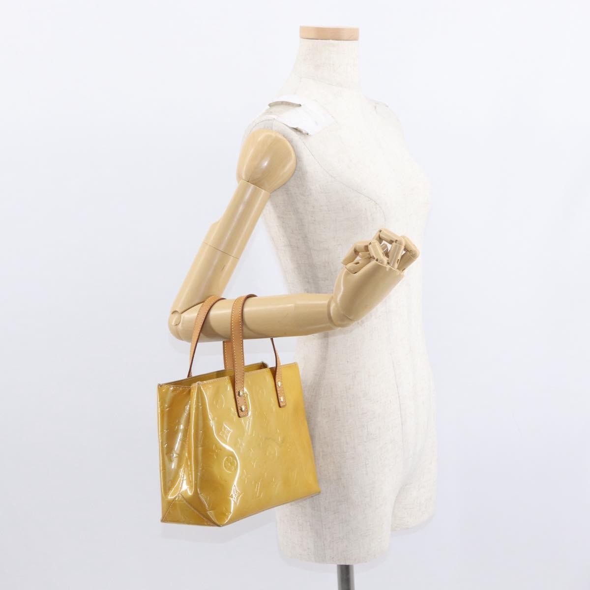 Louis Vuitton Reade Handbag Monogram Vernis, BEIGE, PATENT_LEATHER, Handbag