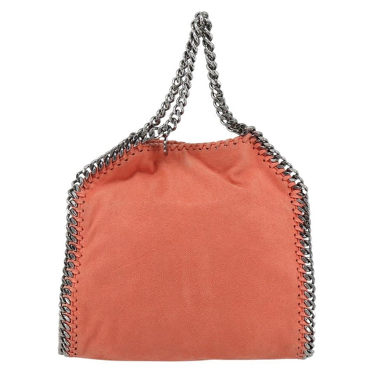 Stella McCartney Falabella Fold Over Crossbody Bag Shaggy Deer, Orange, Polyester, Shoulder Bag