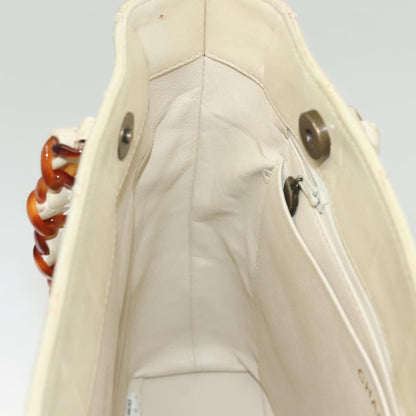 Chanel Vintage CC Front Pocket Tote Quilted Leather, BEIGE, LEATHER, Tote bag