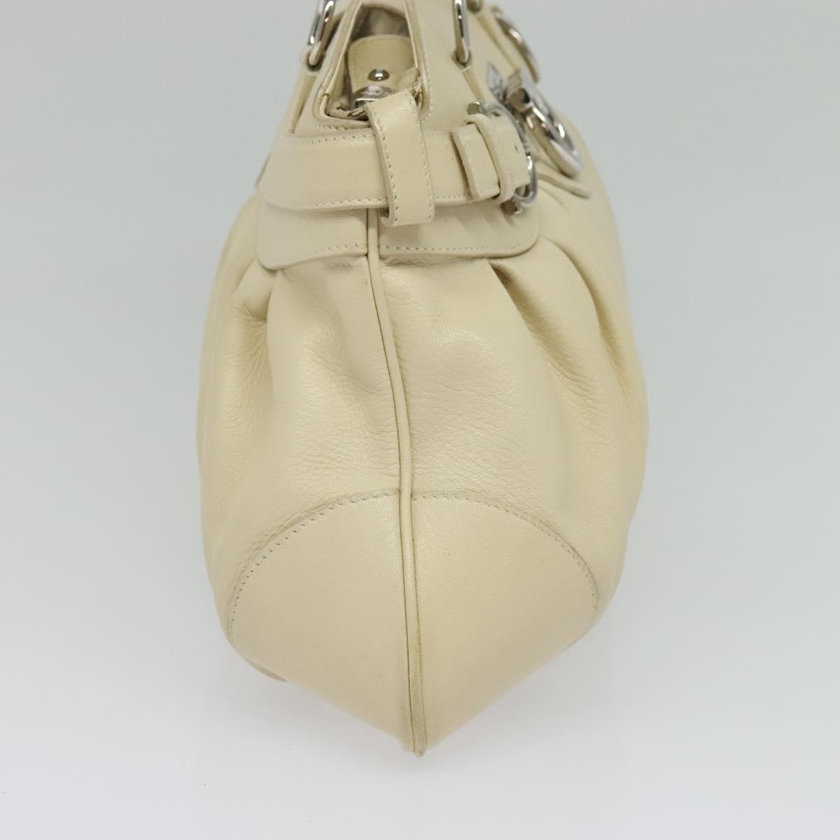 Salvatore Ferragamo Marisa Satchel Leather, BEIGE, LEATHER, Tote bag