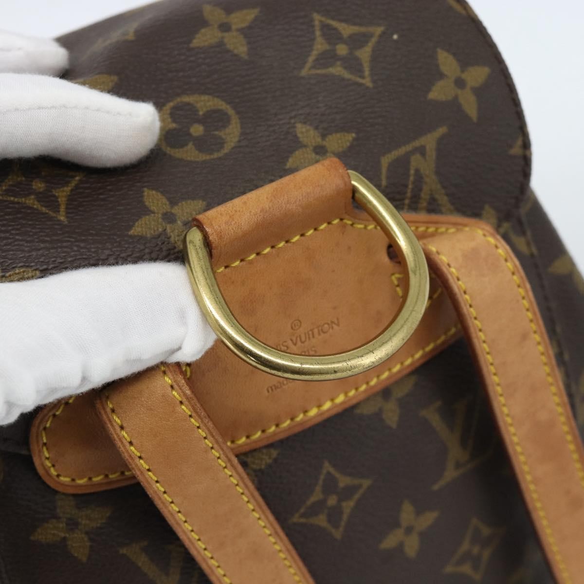 Louis Vuitton Vintage Montsouris Backpack Monogram Canvas, Brown, Canvas, Backpack