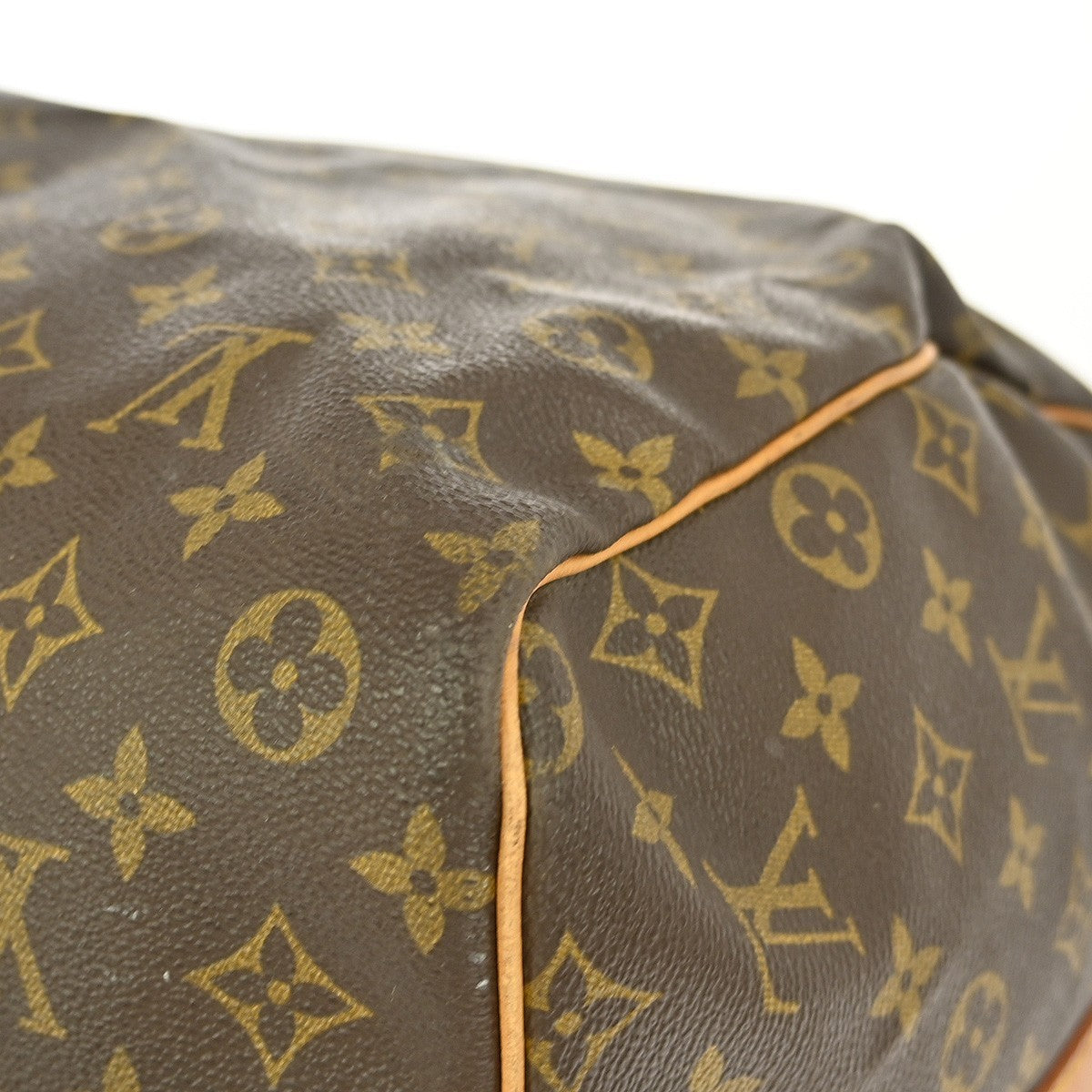 Louis Vuitton Keepall Bag Monogram Canvas, BROWN, CANVAS, Travel bag
