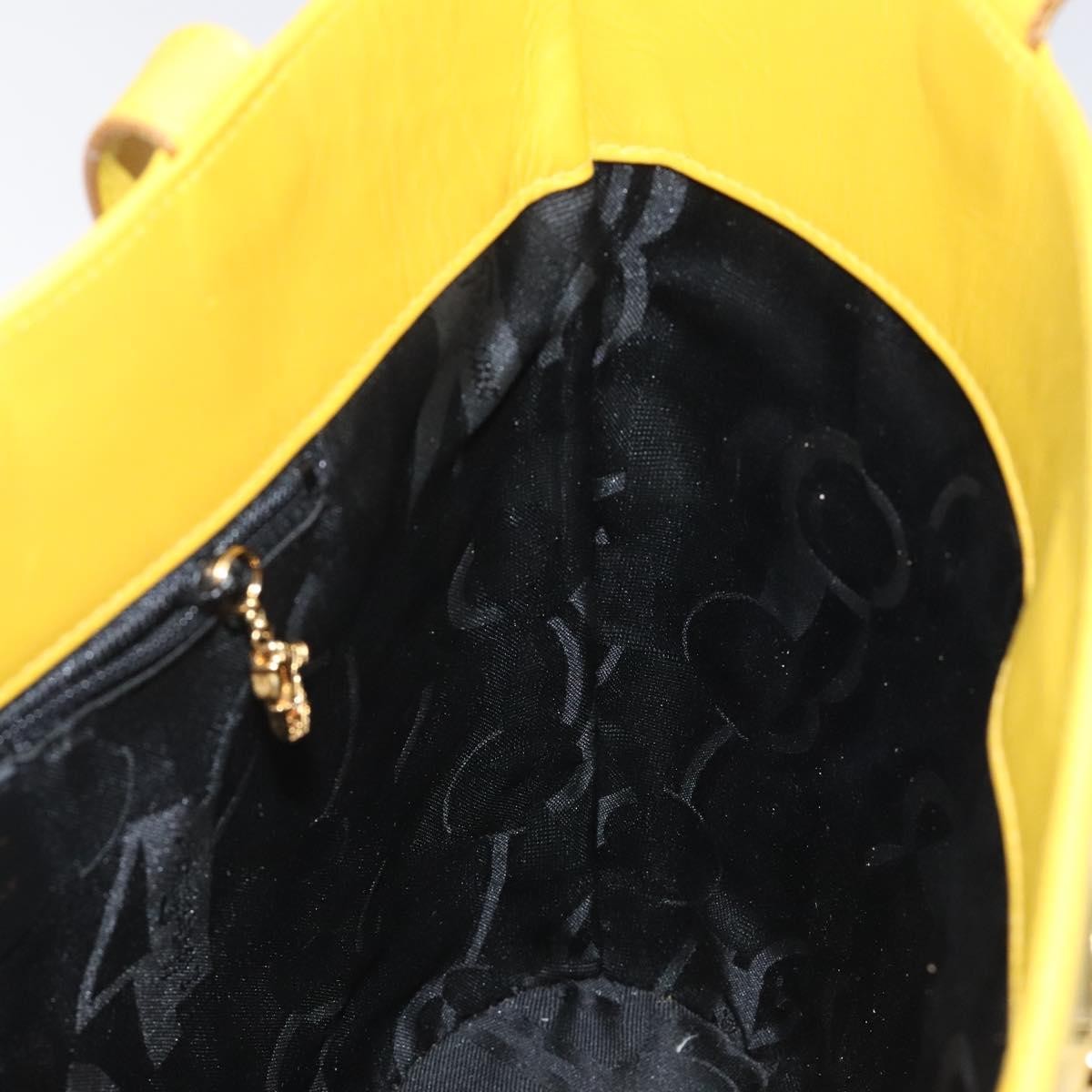 Salvatore Ferragamo Shoulder Bag Leather, YELLOW, LEATHER, Shoulder bag