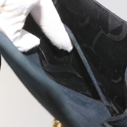 Salvatore Ferragamo Gancini Shoulder Bag Suede, BLACK, SUEDE, Shoulder bag