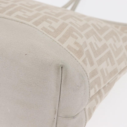Fendi Roll Tote Zucca Canvas and Leather, BEIGE, CANVAS, Tote bag