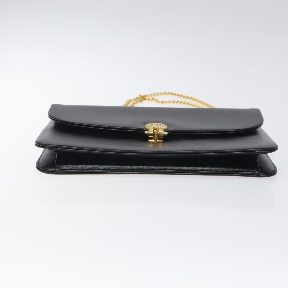 Christian Dior Flap chain Shoulder bag Leather, BLACK, LEATHER, Shoulder bag