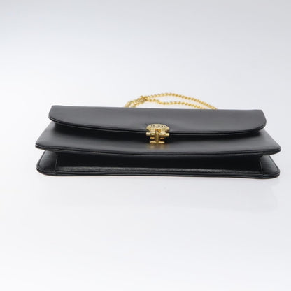 Christian Dior Flap chain Shoulder bag Leather, BLACK, LEATHER, Shoulder bag