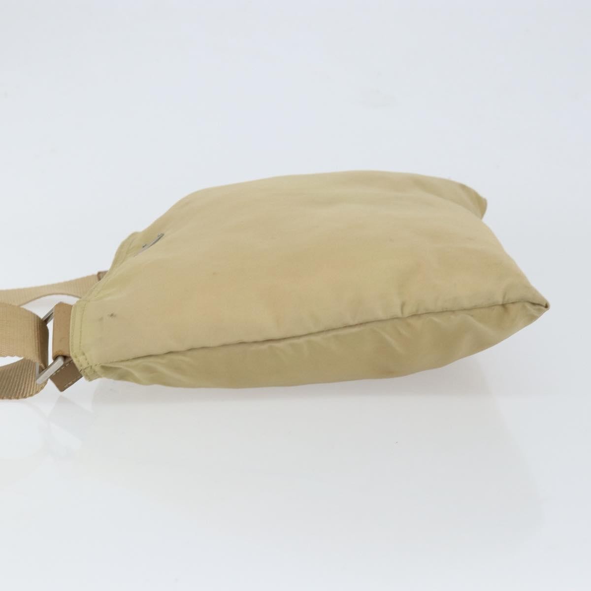 Prada Flat Messenger Bag Tessuto, BEIGE, NYLON, Shoulder bag