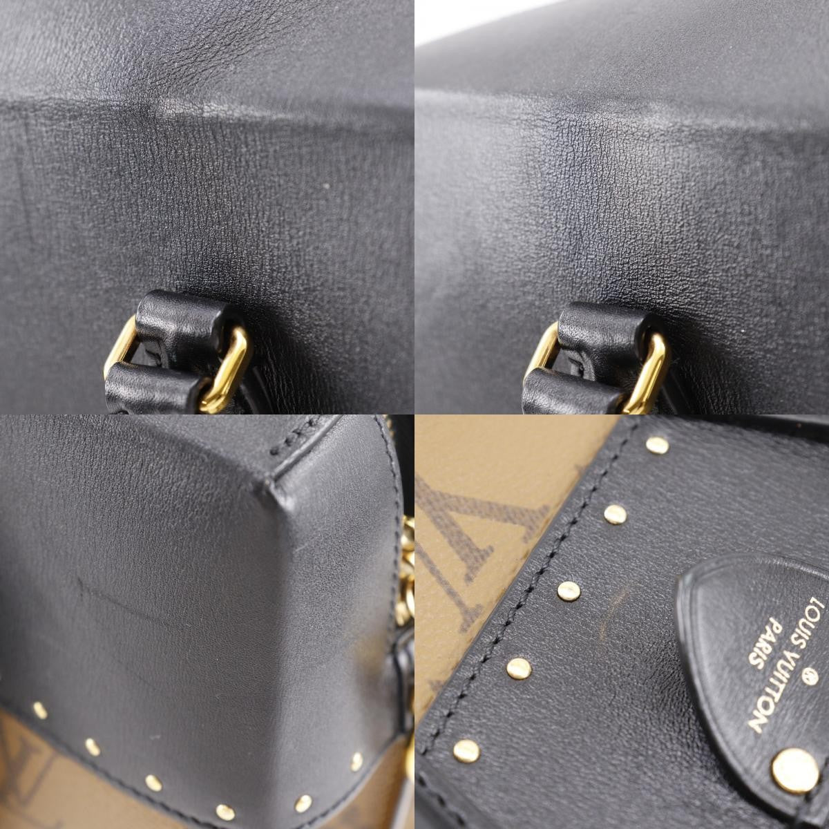 Louis Vuitton City Malle Handbag Reverse Monogram Canvas and Leather, BROWN, CANVAS, Handbag