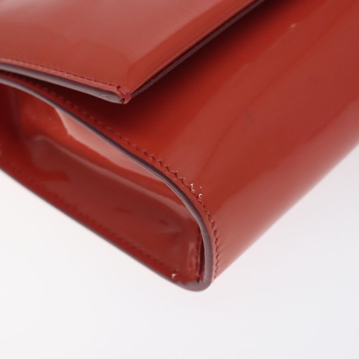 Salvatore Ferragamo Ginny Crossbody Bag Patent, ORANGE, PATENT_LEATHER, Shoulder bag