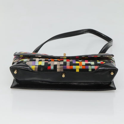 Chanel Chocolate Bar Medallion Flap Bag Quilted Calfskin, MULTICOLOUR, VELVET, Handbag