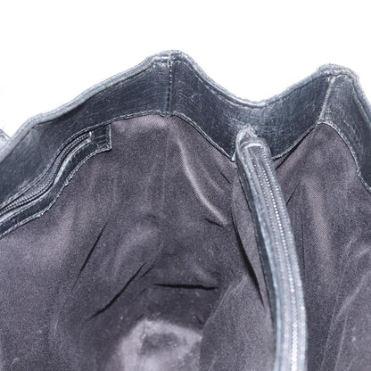 Gucci Vintage Bamboo Handle Bag Canvas, BLACK, CANVAS, Tote bag