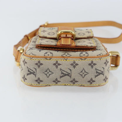 Louis Vuitton Juliette Crossbody Bag Mini Lin, BLUE, CANVAS, Shoulder bag