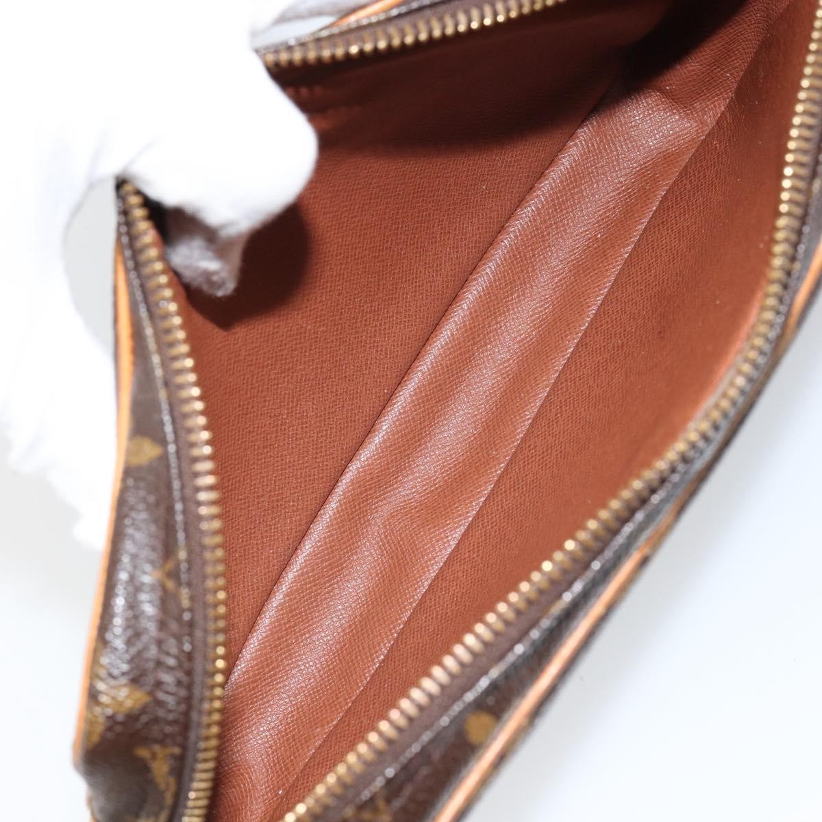 Louis Vuitton Marly Dragonne Clutch Monogram Canvas, BROWN, CANVAS, Clutche & pouche