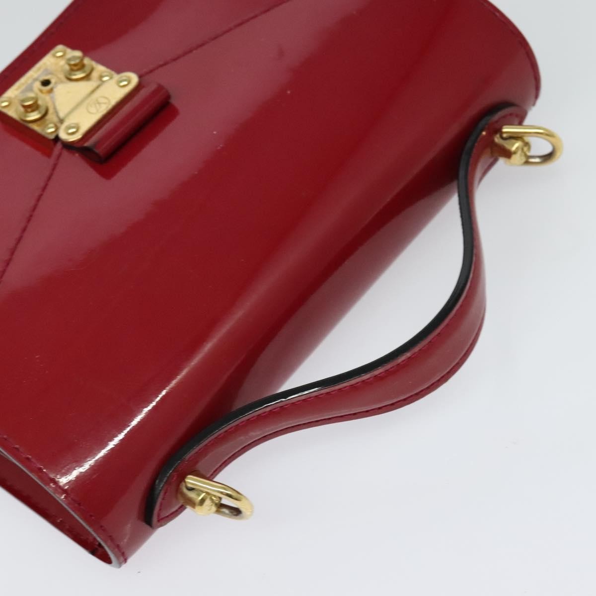 Louis Vuitton Monceau Handbag Vernis, BURGUNDY, PATENT_LEATHER, Handbag
