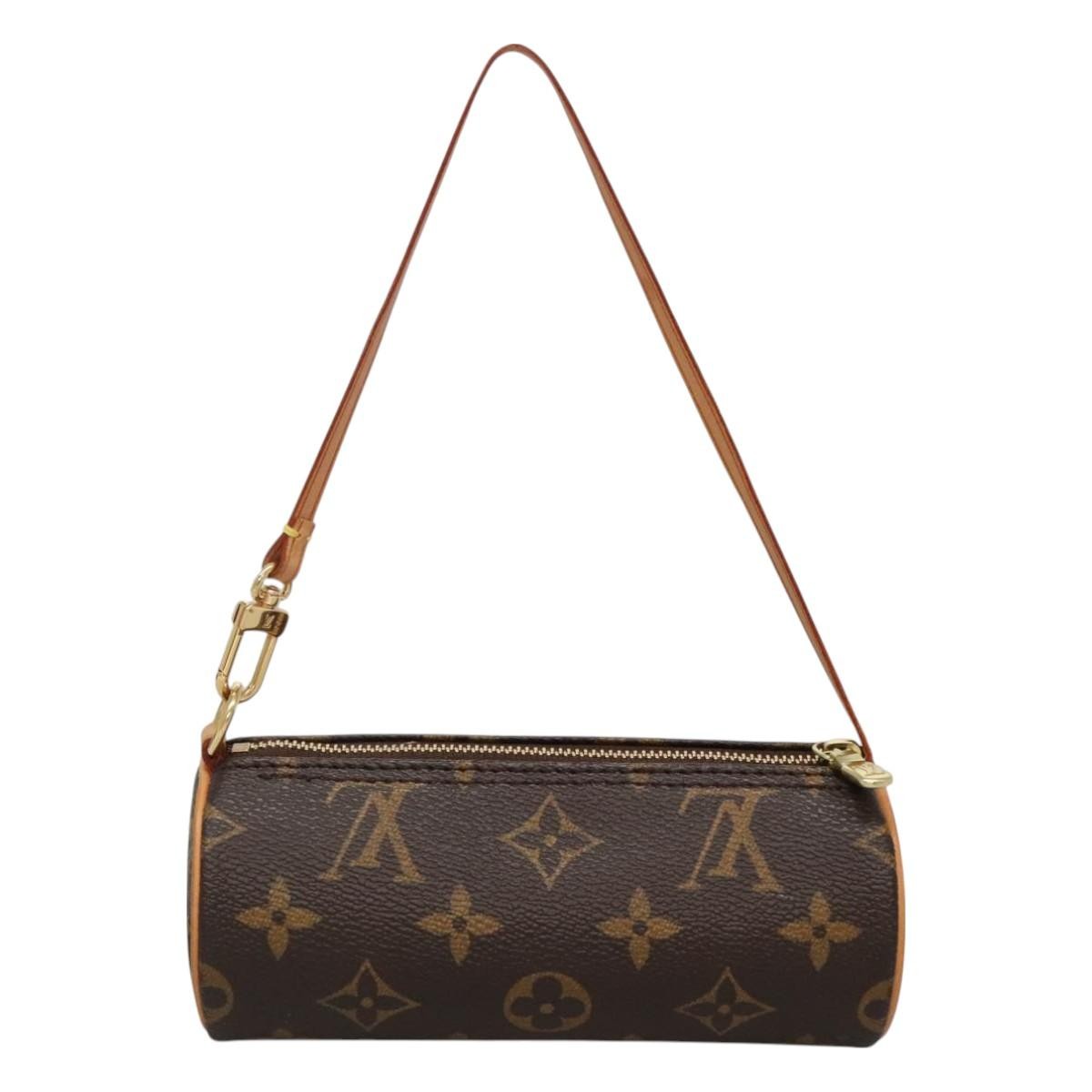 Louis Vuitton Papillon Pochette Monogram Canvas, BROWN, CANVAS, Handbag