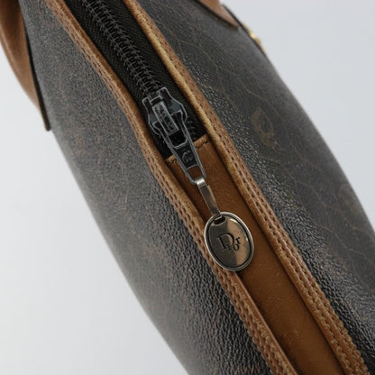 Christian Dior Vintage Honeycomb Handbag Canvas Leather, BLACK, CANVAS, Handbag