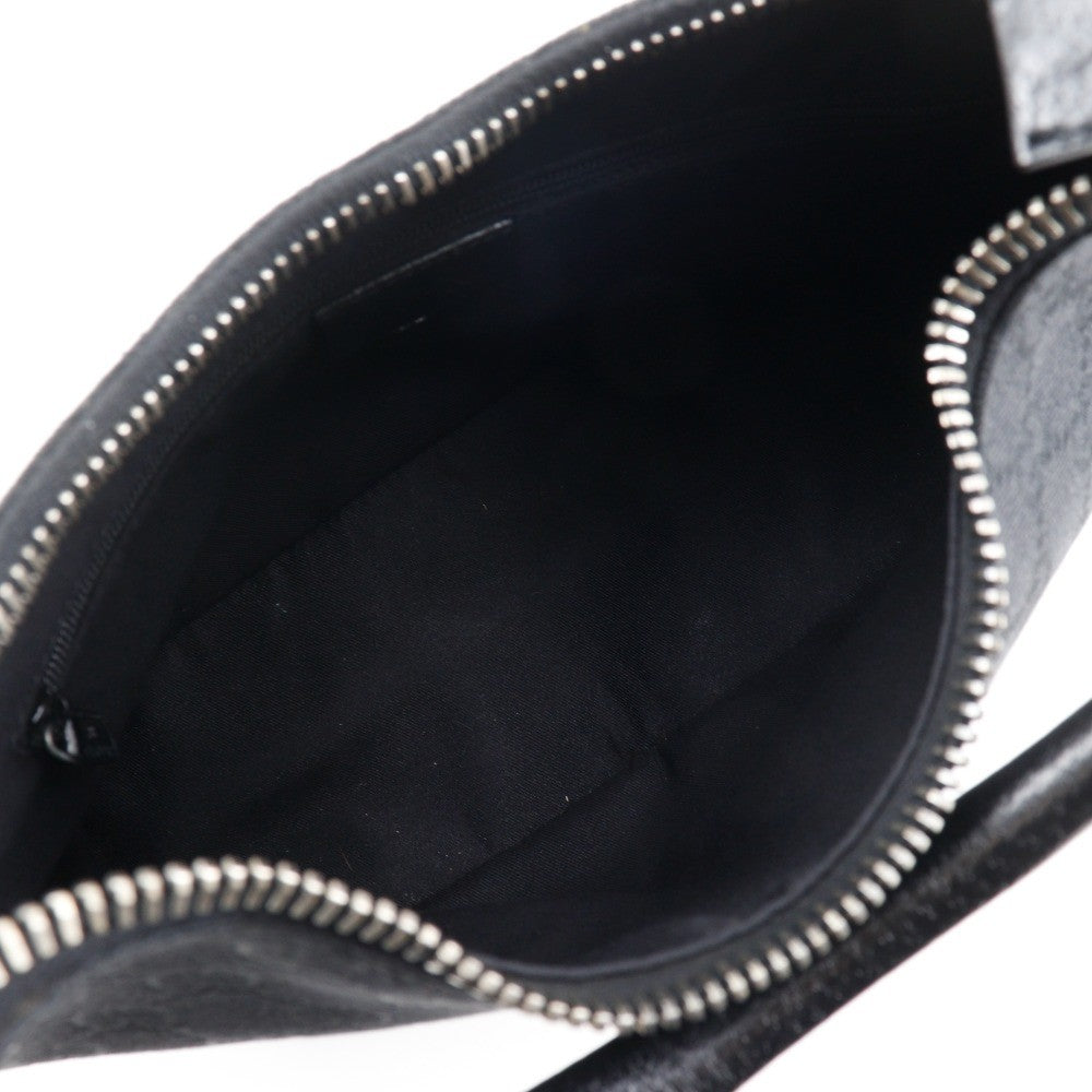 Gucci Ring Handle Zip Hobo GG Canvas, BLACK, CANVAS, Shoulder bag