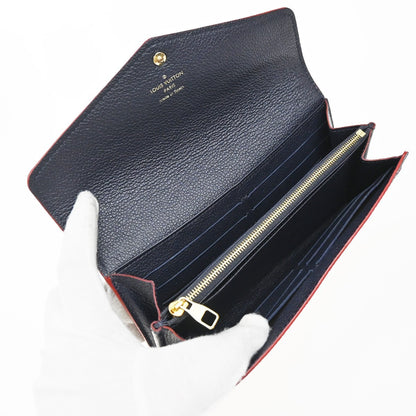 Louis Vuitton Sarah Wallet NM Monogram Empreinte Leather, BLUE, LEATHER, Wallets