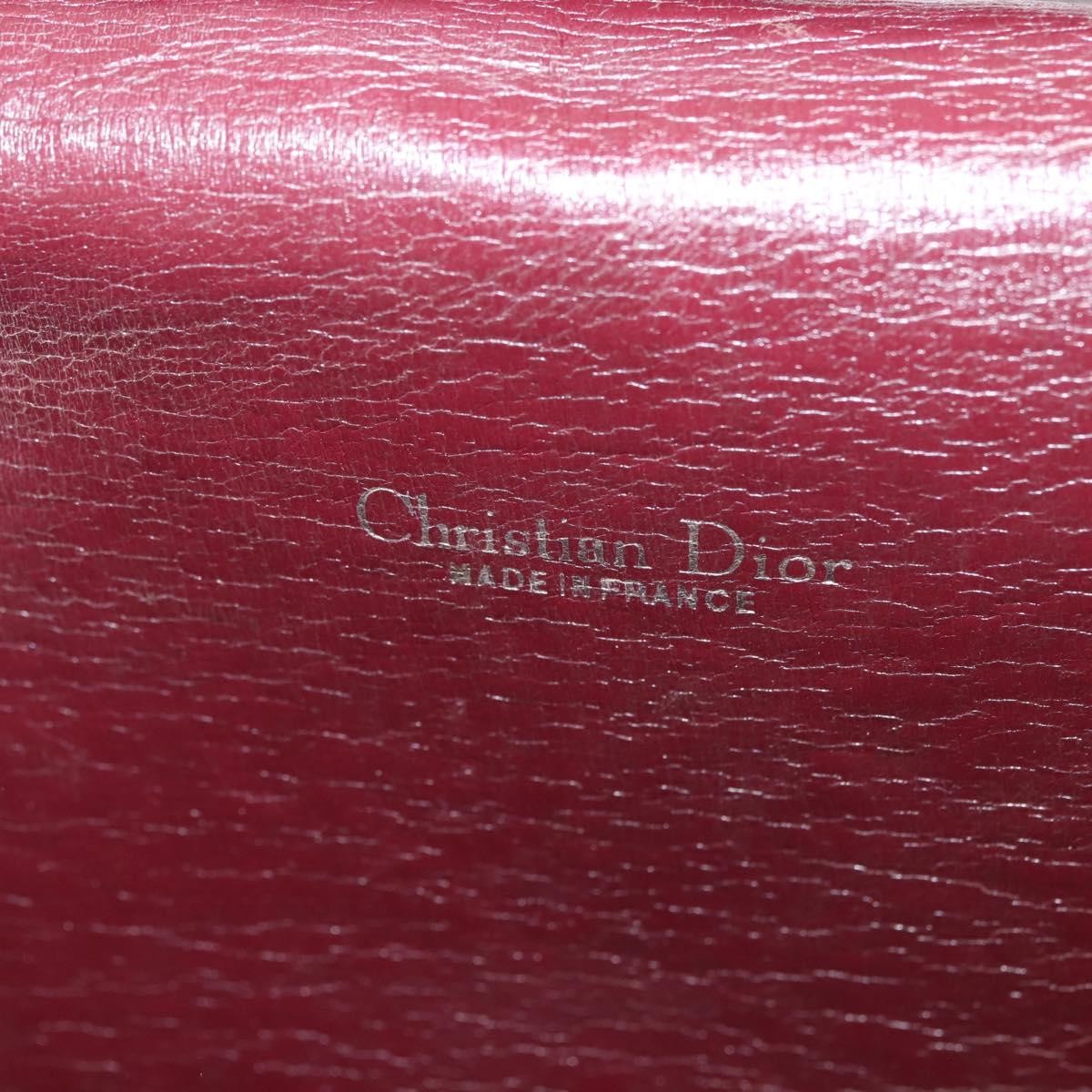 Christian Dior Vintage Trotter Flap Shoulder Bag Canvas, RED, CANVAS, Shoulder bag