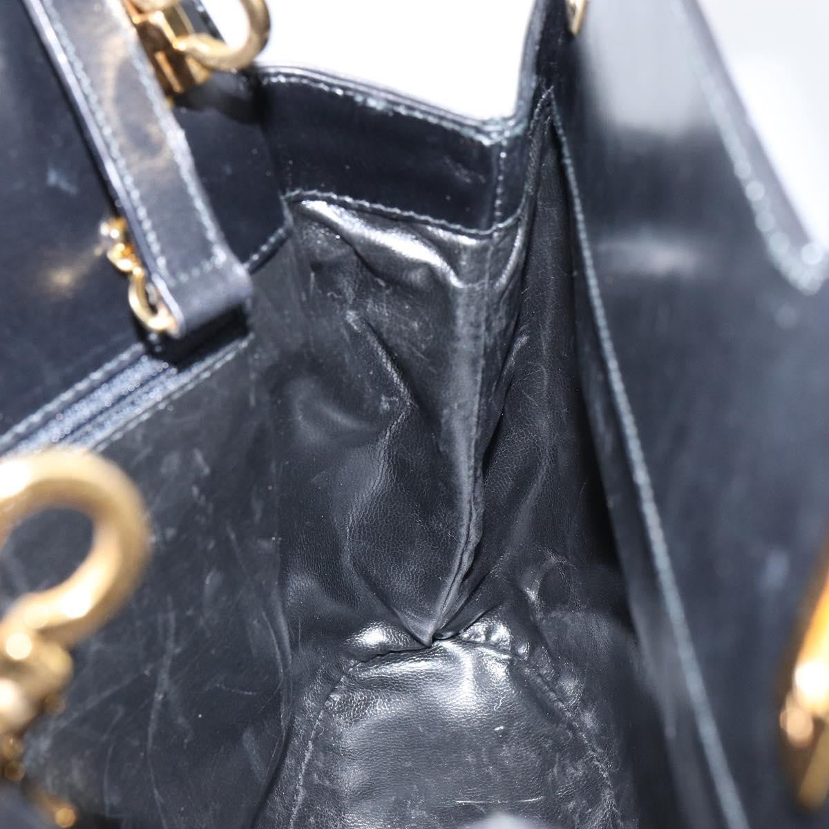 Salvatore Ferragamo Wanda Handbag Leather, BLACK, LEATHER, Handbag