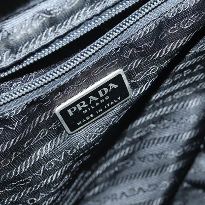 Prada Double Front Pocket Backpack Tessuto, BLACK, NYLON, Backpack