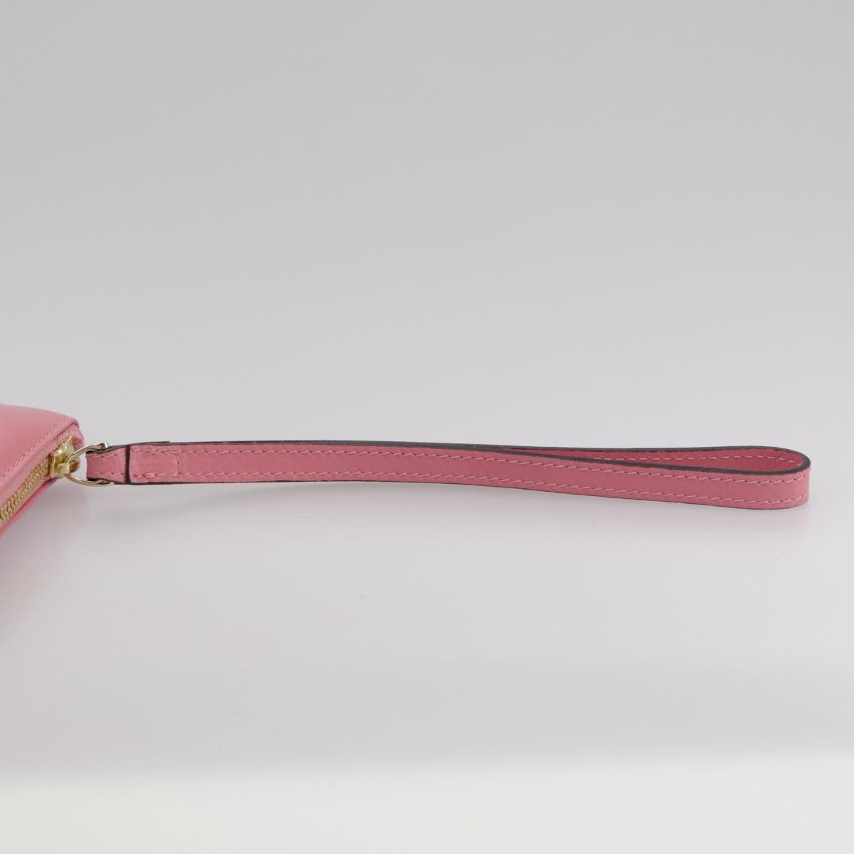 Valentino Garavani Zip Pouch Leather, PINK, LEATHER, Clutche & pouche