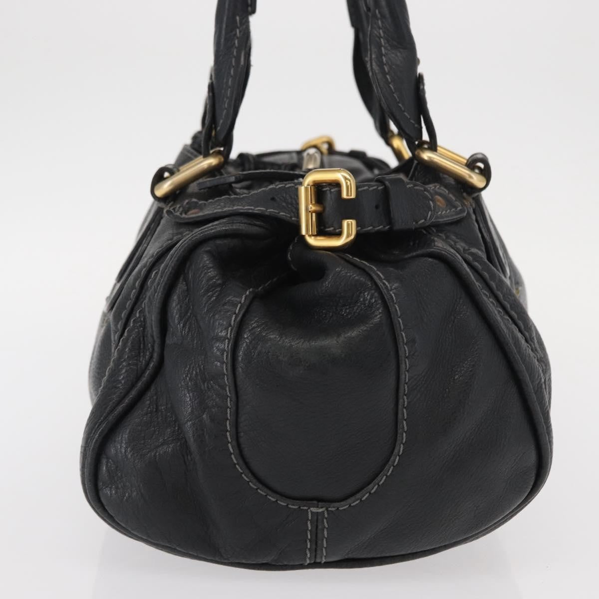 Chloe Pure Paddington Satchel Leather, BLACK, LEATHER, Handbag