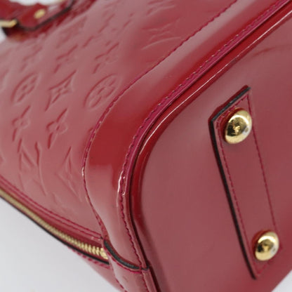 Louis Vuitton Alma Handbag Monogram Vernis, RED, PATENT_LEATHER, Handbag