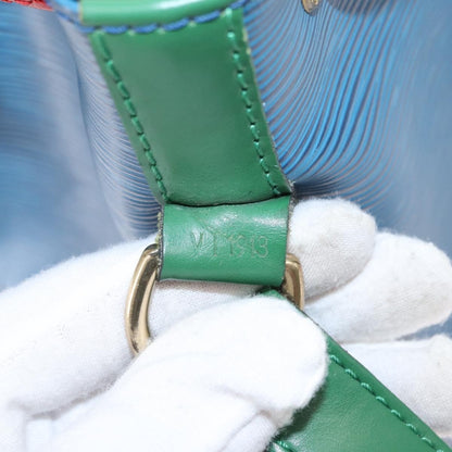 Louis Vuitton Tricolor Noe Handbag Epi Leather, BLUE, LEATHER, Shoulder bag