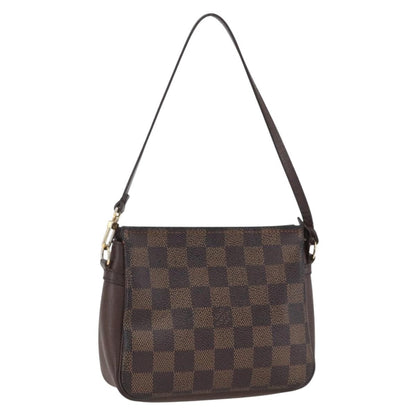 Louis Vuitton Trousse Make Up Bag Damier Canvas, BROWN, CANVAS, Clutche & pouche