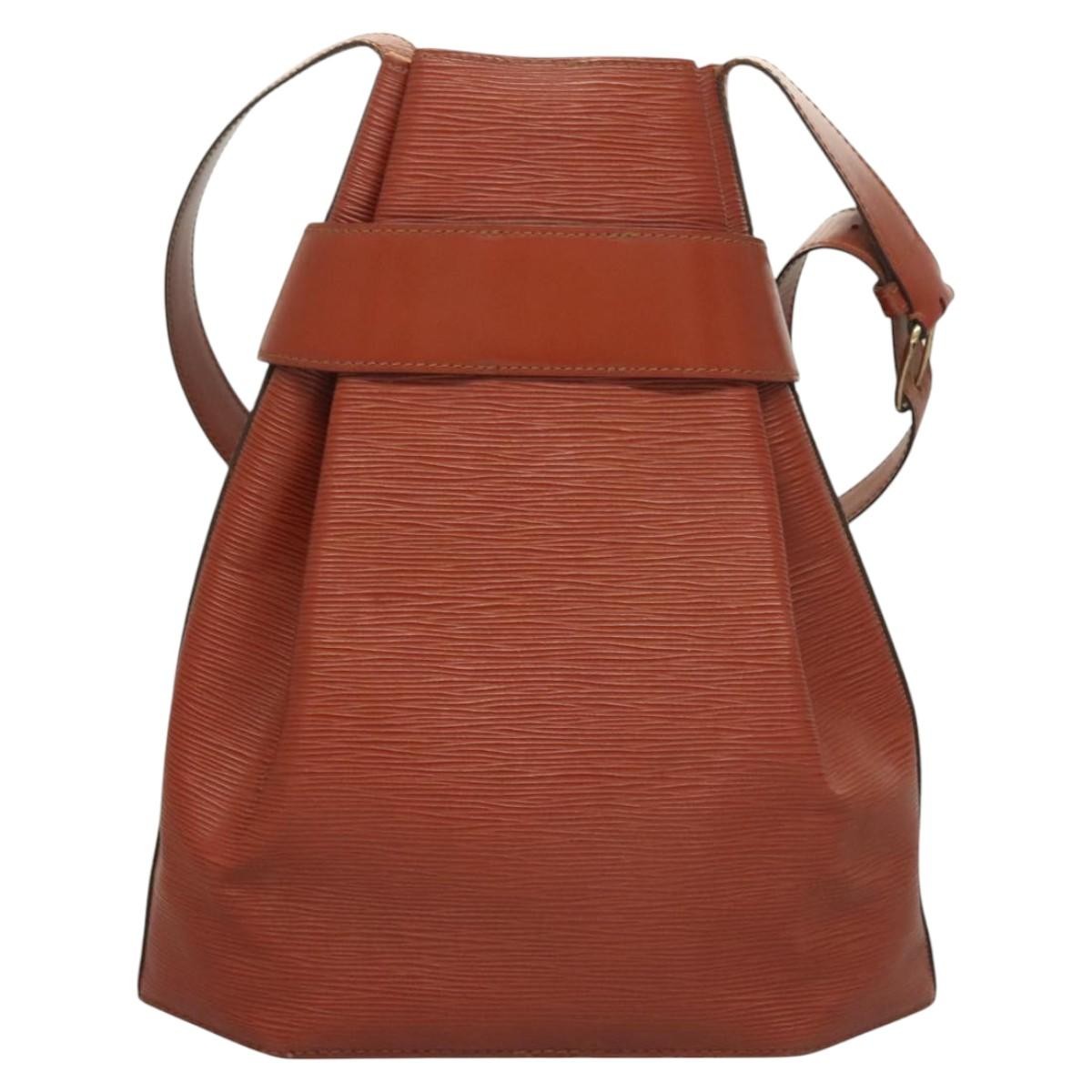 Louis Vuitton Vintage Sac d'Epaule Handbag Epi Leather, BROWN, LEATHER, Handbag