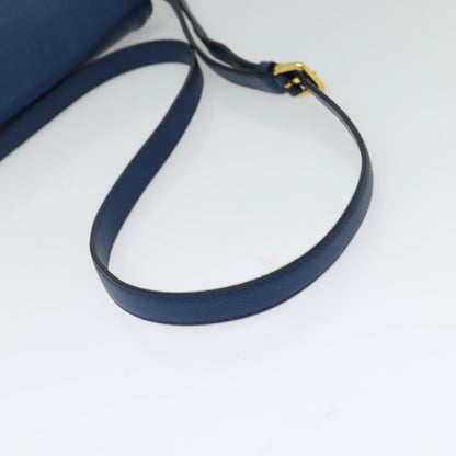 Miu Miu Flap Shoulder Bag Leather, BLUE, LEATHER, Shoulder bag