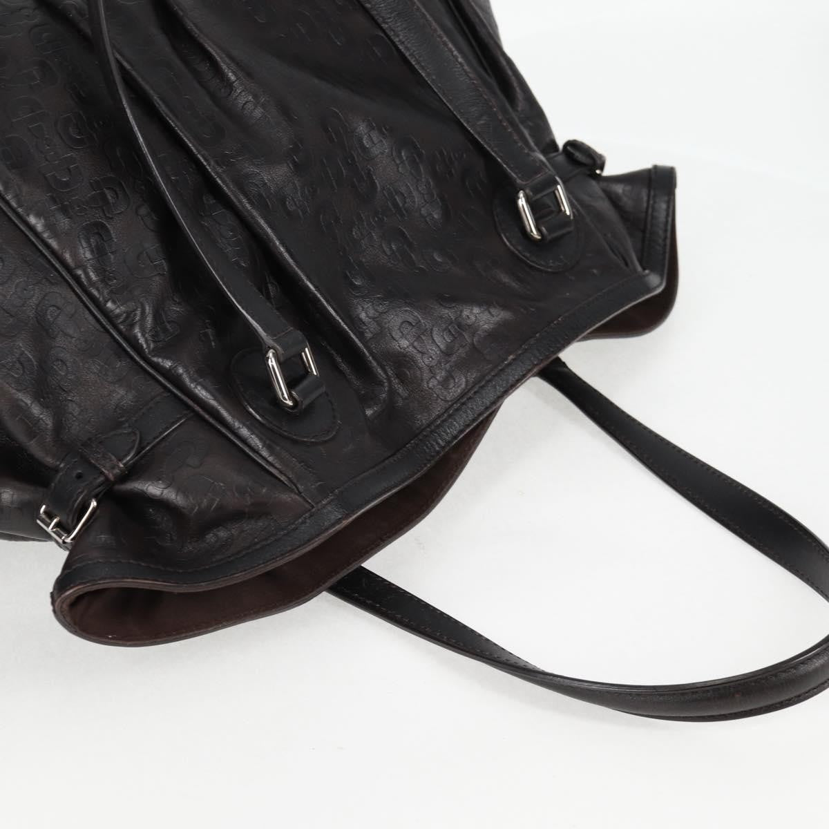 Gucci Full Moon Tote Guccissima Leather, BLACK, LEATHER, Shoulder bag