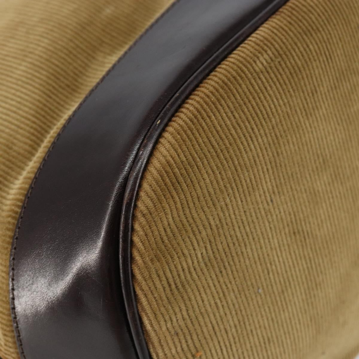 Fendi Vintage Top Handle Bag Velvet, BEIGE, VELVET, Handbag