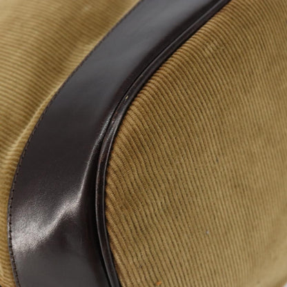 Fendi Vintage Top Handle Bag Velvet, BEIGE, VELVET, Handbag