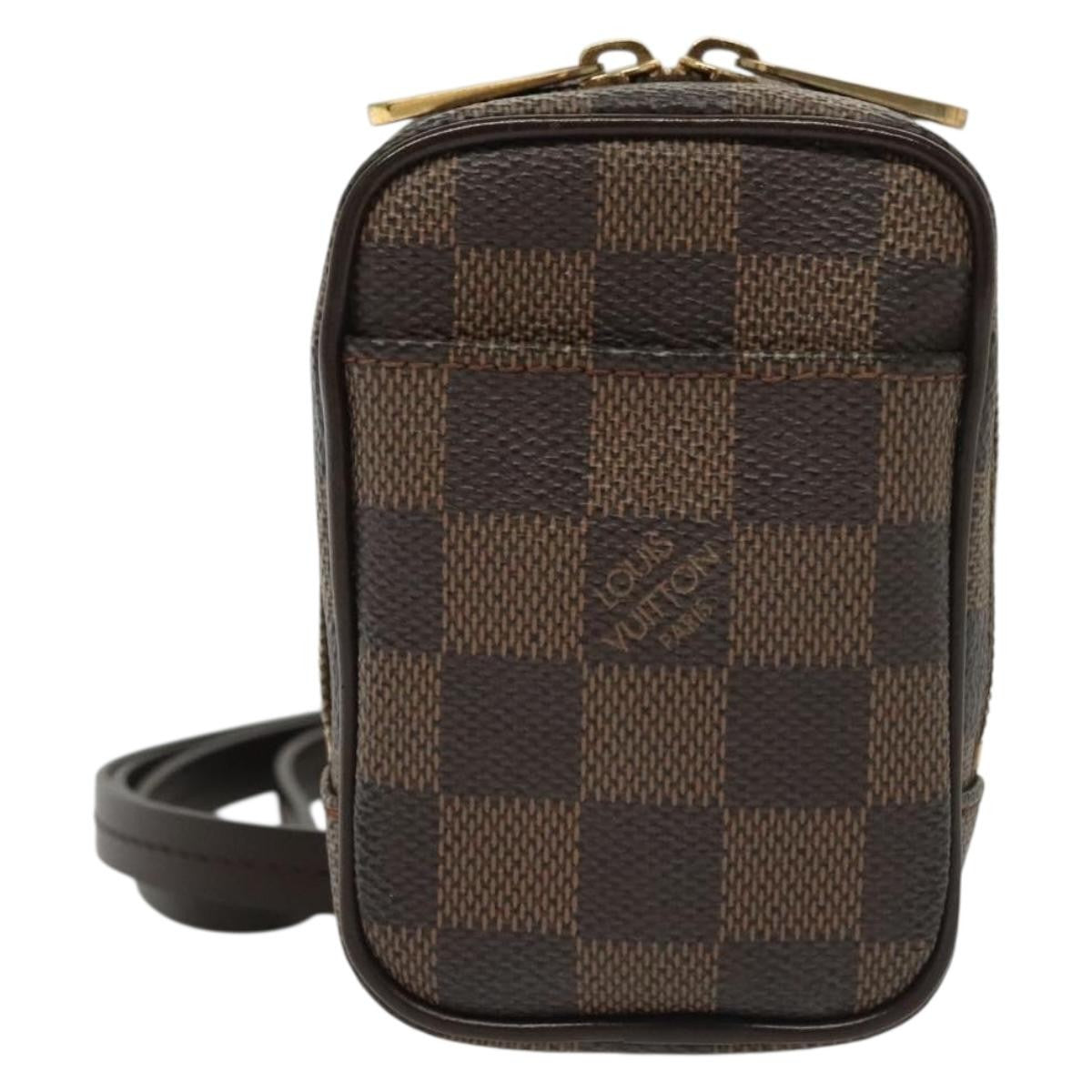 Louis Vuitton Etui Okapi Camera Case Damier, BROWN, CANVAS, Clutche & pouche