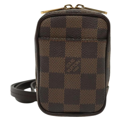 Louis Vuitton Etui Okapi Camera Case Damier, BROWN, CANVAS, Clutche & pouche