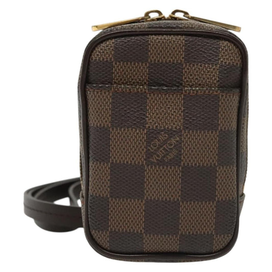 Louis Vuitton Etui Okapi Camera Case Damier, BROWN, CANVAS, Clutche & pouche