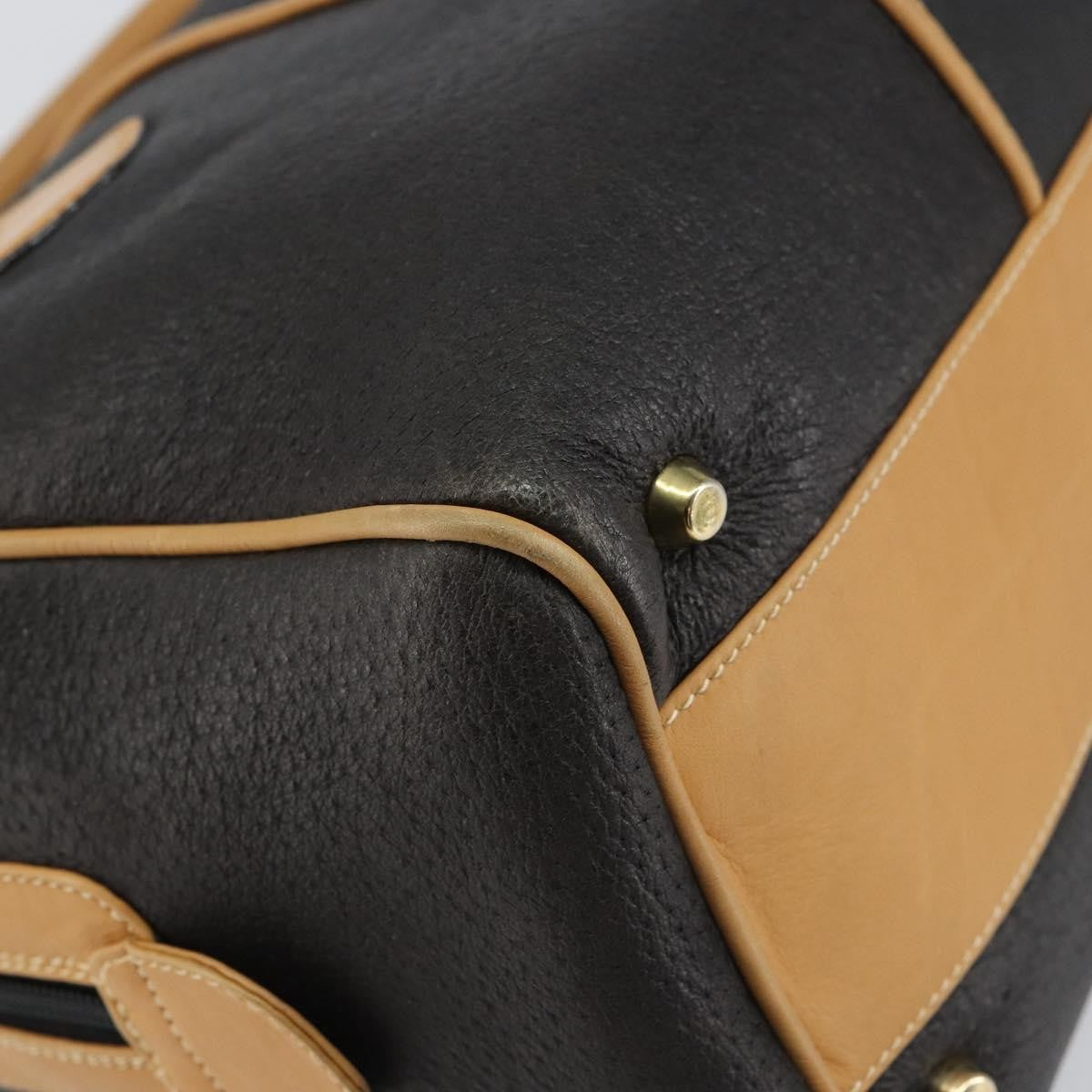 Gucci Vintage Boston Bag Leather, BLACK, LEATHER, Travel bag