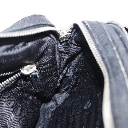 Prada Vintage Shoulder Bag Tessuto, BLACK, NYLON, Shoulder bag