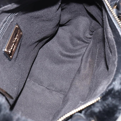 Salvatore Ferragamo Vala Handbag Suede, BLACK, SUEDE, Handbag