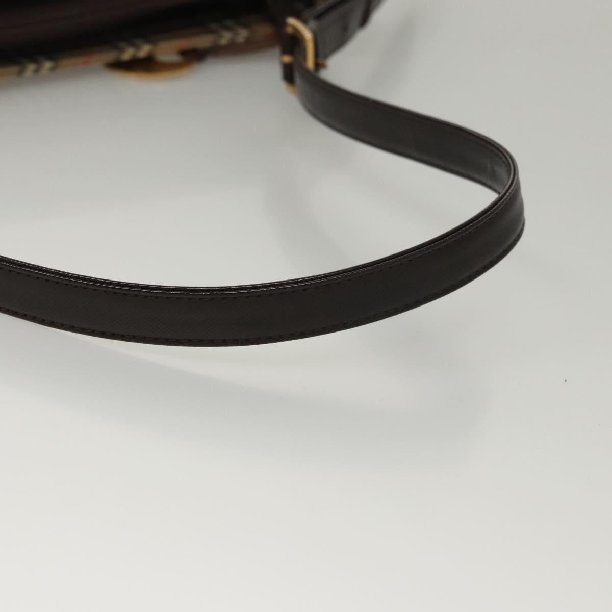 Burberry Shoulder Bag Nova Check Canvas, BEIGE, CANVAS, Shoulder bag