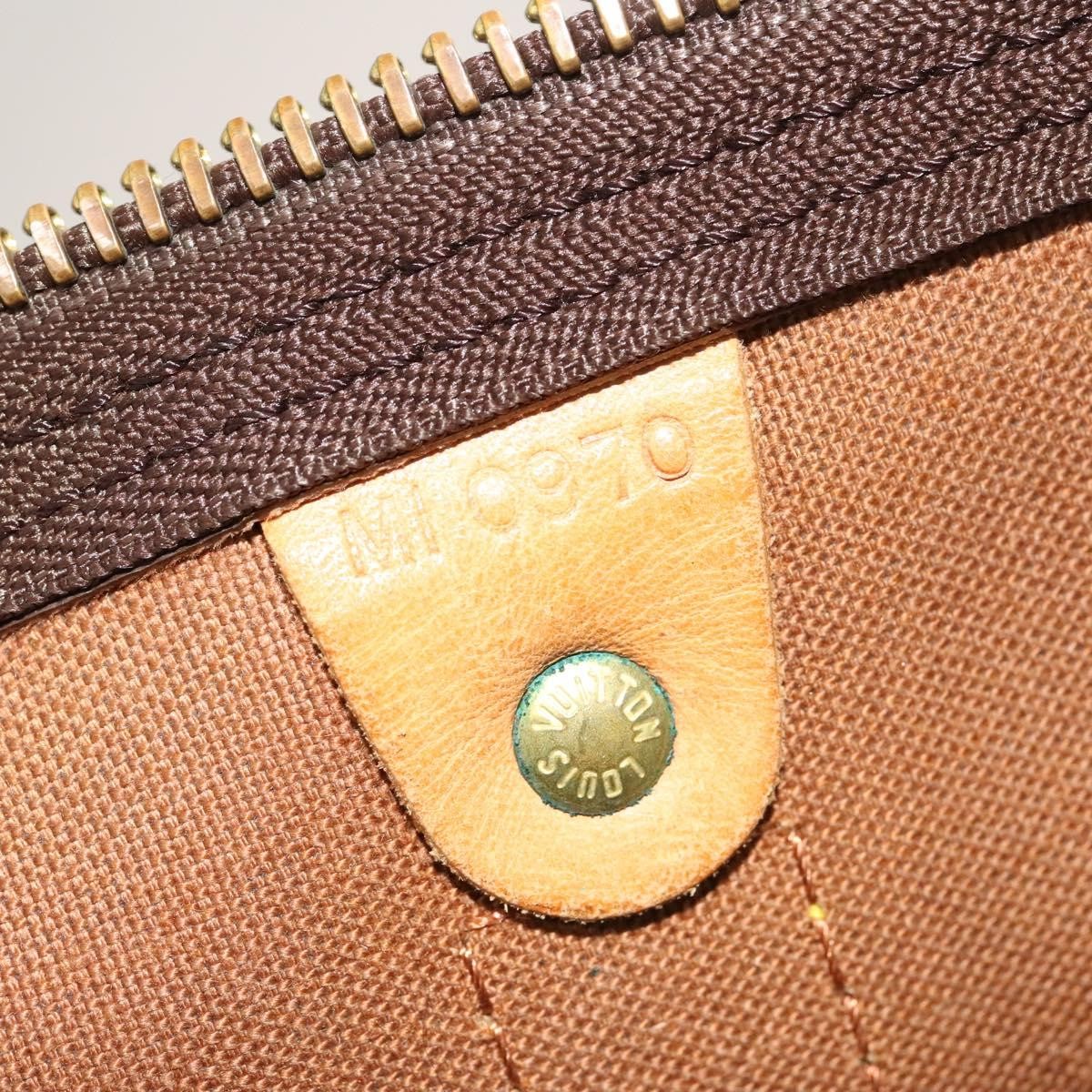 Louis Vuitton Keepall Bag Monogram Canvas, BROWN, CANVAS, Travel bag