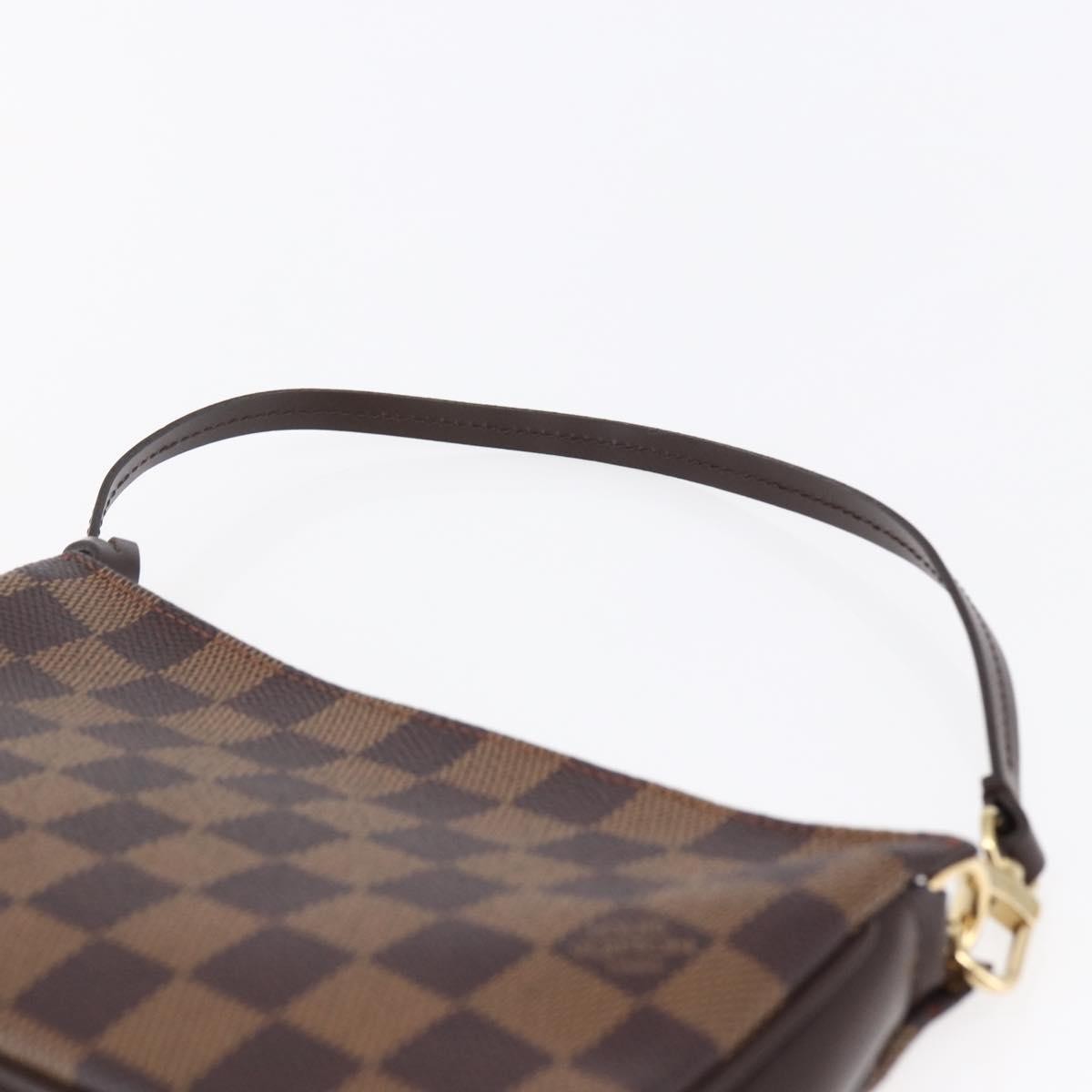 Louis Vuitton Navona Pochette Accessoires Damier, BROWN, CANVAS, Clutche & pouche