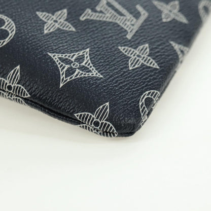 Louis Vuitton Pochette Apollo Limited Edition Upside Down Monogram Ink, Navy, Canvas, Clutch