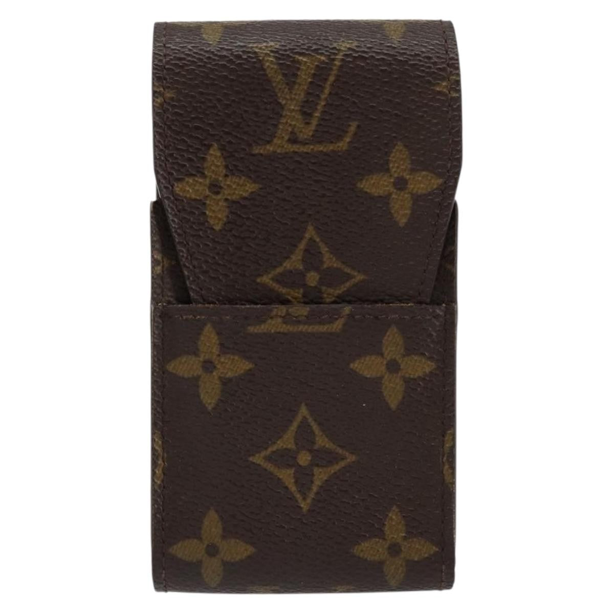 Louis Vuitton Etui Cigarette Case Monogram canvas, BROWN, CANVAS, Toiletry Case