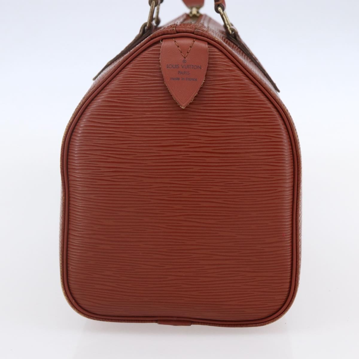 Louis Vuitton Speedy Handbag Epi Leather, BROWN, LEATHER, Handbag