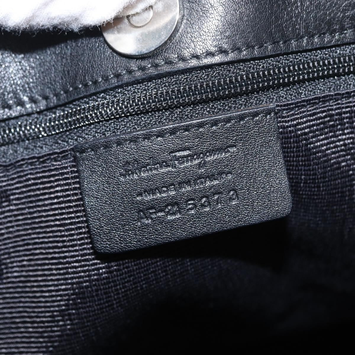 Salvatore Ferragamo Gancini Tote Gancini Canvas, BLACK, CANVAS, Tote bag