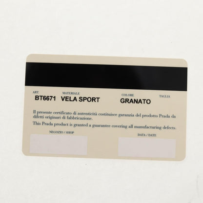 Prada Double Buckle Flap Messenger Bag Tessuto, BURGUNDY, NYLON, Shoulder bag